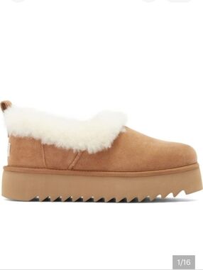 Ugg Nita Suede Shoe Sherpa Shearling Designer Slip On Slide Fut Wool Sherpa #26
